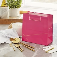 Rose With Gold Large Square Gift Bag, 10.4" for only USD 6.99 | Hallmark