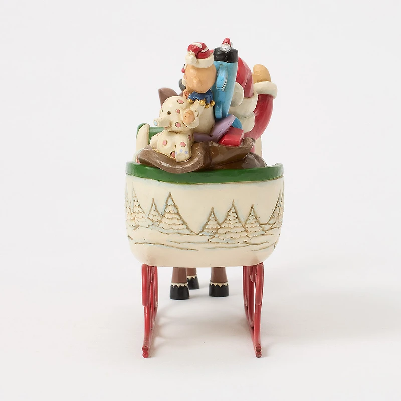 Jim Shore Rudolph Pulling Santa in Sleigh Figurine, 5" for only USD 84.99 | Hallmark