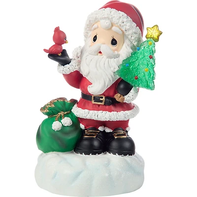 Precious Moments Here Comes Santa Claus Musical Figurine With Lights, 5.75" for only USD 19.99 | Hallmark