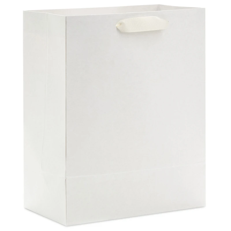 9.6" Solid White Medium Gift Bag for only USD 3.49 | Hallmark