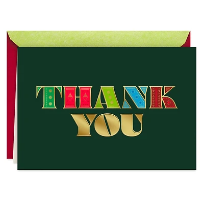 Grateful All Year Long Christmas Thank You Card for only USD 2.99 | Hallmark