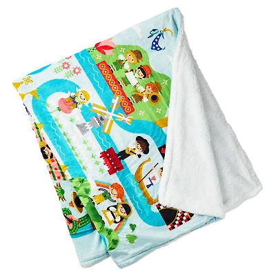 Disney It's a Small World Map Throw Blanket, 60x52 for only USD 49.99 | Hallmark