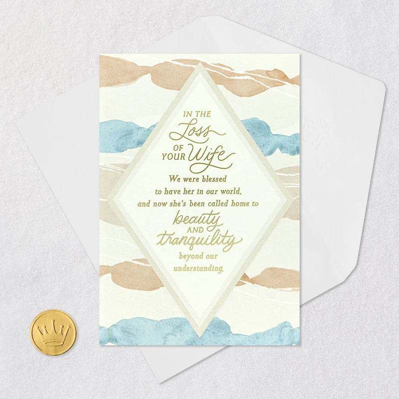 She Is Held in Infinite Love Sympathy Card for Loss of Wife for only USD 4.99 | Hallmark