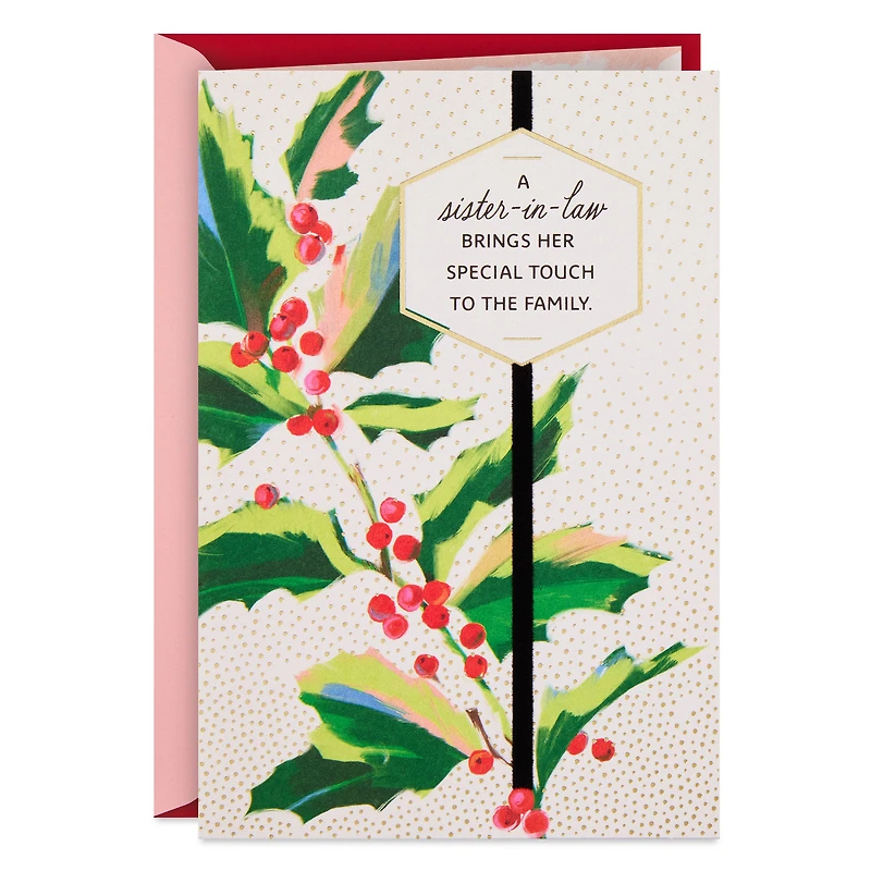 You've Brought So Much to Our Family Christmas Card for Sister-in-Law for only USD 4.99 | Hallmark