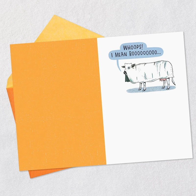 Mooing Ghost Cow Funny Halloween Card for only USD 3.69 | Hallmark