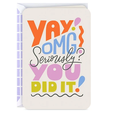 Yay, You Did It Congratulations Card for only USD 2.99 | Hallmark