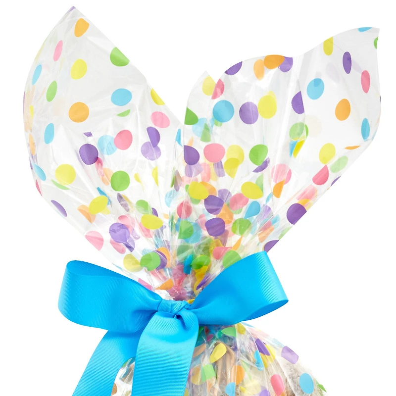 Pastel Dots on Clear Cellophane Gift Wrap Roll, 17.5 sq. ft. for only USD 4.99 | Hallmark