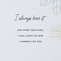 Lucky to Love a Woman Like You Romantic Christmas Card for Her for only USD 7.59 | Hallmark