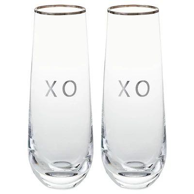 XO Stemless Champagne Flutes, Set of 2 for only USD 32.99 | Hallmark