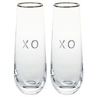 XO Stemless Champagne Flutes, Set of 2 for only USD 32.99 | Hallmark
