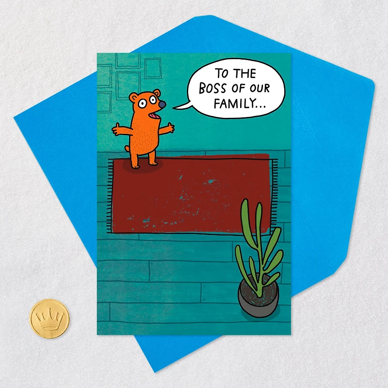 The Boss of Our Family Funny Father's Day Card for Dad for only USD 3.99 | Hallmark