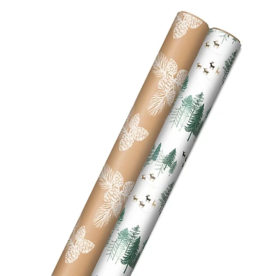Elegant Evergreens 2-Pack Holiday Wrapping Paper, 150 sq. ft. for only USD 19.99 | Hallmark
