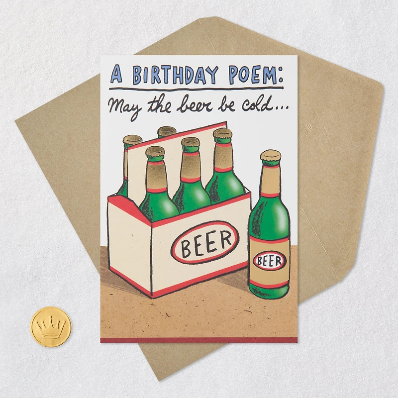 Beer Poem Funny Birthday Card for only USD 4.49 | Hallmark