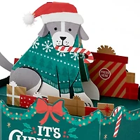 Make It Merry Santa Puppy Dog Musical 3D Pop-Up Christmas Card With Motion for only USD 11.99 | Hallmark