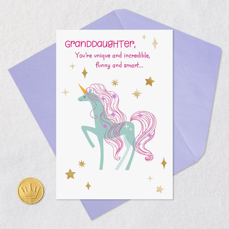 You're Unique and Incredible Birthday Card for Granddaughter for only USD 2.50 | Hallmark