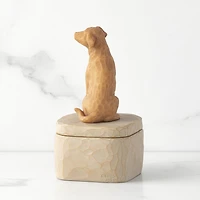Willow Tree Light Brown Dog Figurine Keepsake Box for only USD 49.99 | Hallmark