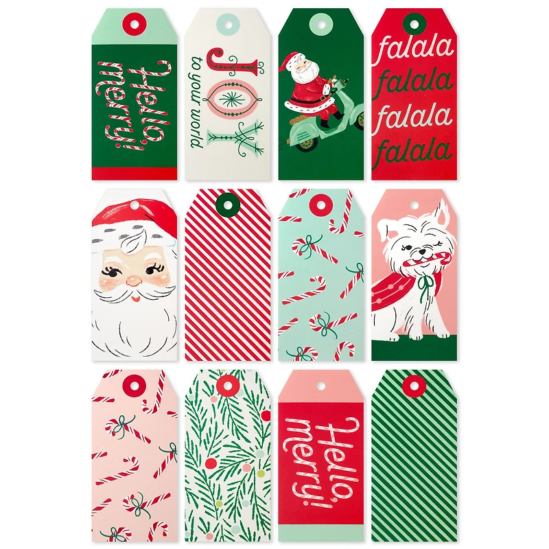 Hello Merry 12-Pack Assorted Christmas Gift Tags for only USD 4.99 | Hallmark