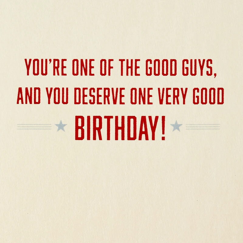 Marvel Captain America You're One of the Good Guys Birthday Card for Family Member for only USD 5.59 | Hallmark
