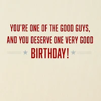 Marvel Captain America You're One of the Good Guys Birthday Card for Family Member for only USD 5.59 | Hallmark