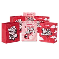 6.5" Pink and Red Retro 6-Pack Assorted Small Gift Bags for only USD 8.49 | Hallmark