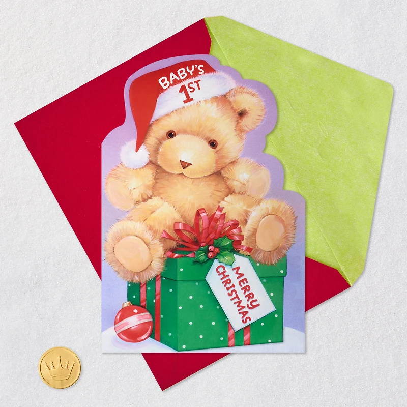 You're a Sweet, Precious Gift Baby's First Christmas Card With Sticker for only USD 4.59 | Hallmark