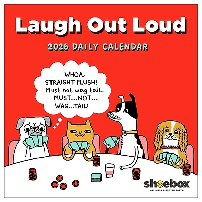 Time Factory Hallmark Shoebox Laugh Out Loud 2026 Daily Desktop Calendar for only USD 19.99 | Hallmark