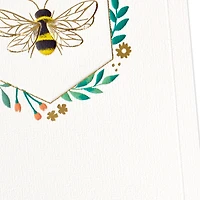 Bee in Hexagon of Flowers Blank Card for only USD 5.99 | Hallmark