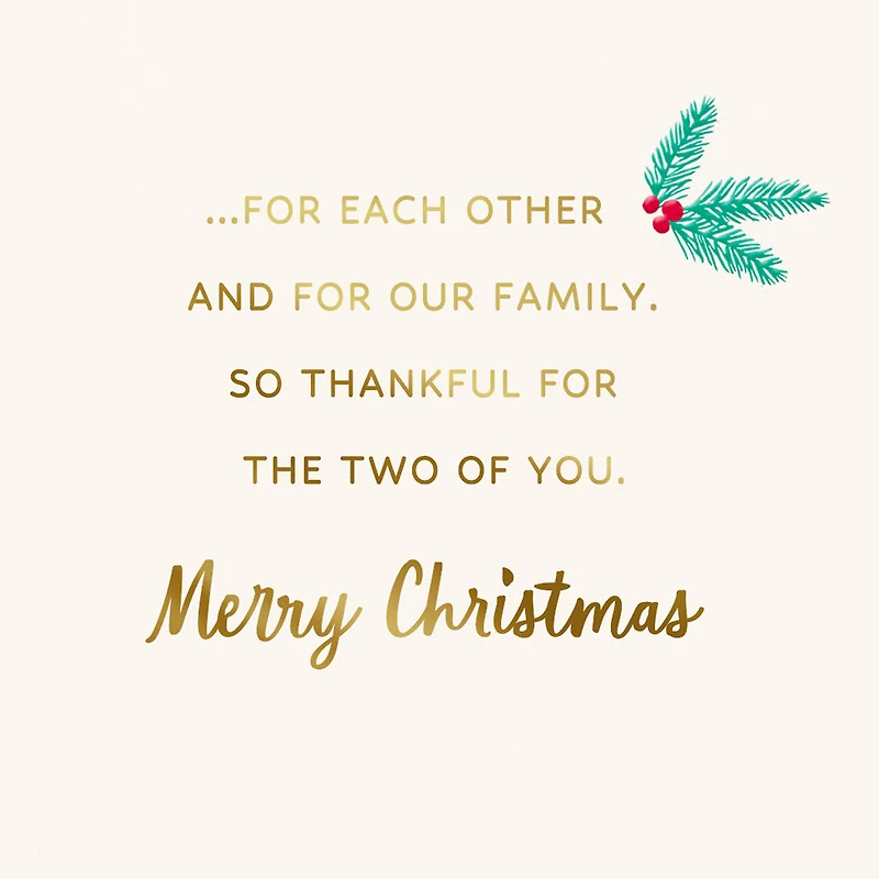 You Two Are a Perfect Fit Christmas Card for Granddaughter and Husband for only USD 3.99 | Hallmark