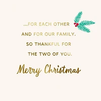 You Two Are a Perfect Fit Christmas Card for Granddaughter and Husband for only USD 3.99 | Hallmark