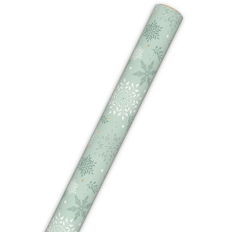 Snowflakes on Sage Wrapping Paper Roll, 22.5 sq. ft. for only USD 4.99 | Hallmark