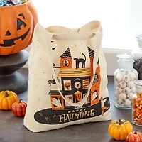 13" Happy Haunting Canvas Halloween Tote Bag for only USD 7.99 | Hallmark