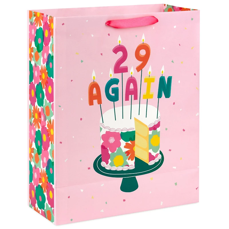 15.5" 29 Again Cake and Candles Extra-Large Birthday Gift Bag for only USD 5.49 | Hallmark