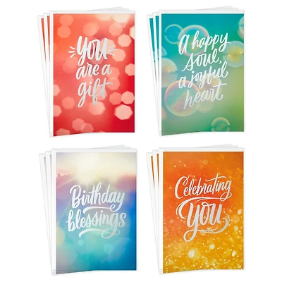 Sparkling Wishes Boxed Blank Birthday Cards Assortment, Pack of 12 for only USD 7.99 | Hallmark