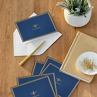 Gold Bee on Navy Blank Thank You Notes, Pack of 10 for only USD 10.49 | Hallmark