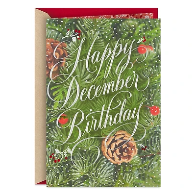 Celebrating the Season and You December Birthday Card for only USD 4.59 | Hallmark
