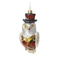 Dapper Owl Glass Ornament for only USD 30.99 | Hallmark