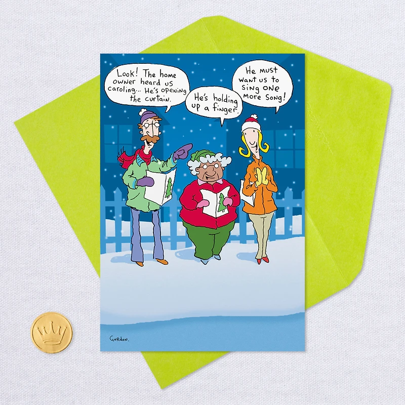 Flipping Christmas Spirit Carolers Funny Christmas Card for only USD 3.49 | Hallmark