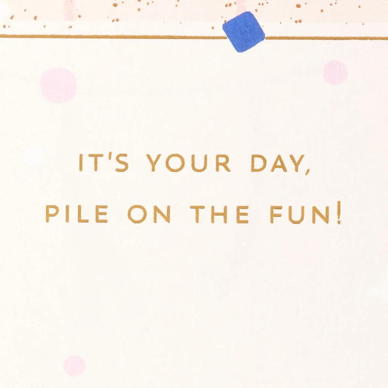 Jumbo Pile on the Fun Cake and Balloons 3D Pop-Up Birthday Card for only USD 12.99 | Hallmark