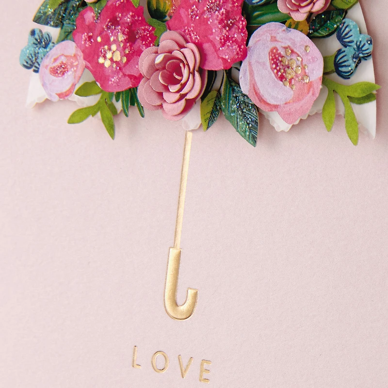 Pink Floral Umbrella Bridal Shower Card for only USD 7.59 | Hallmark