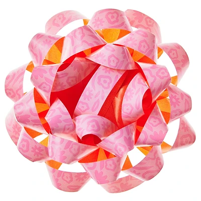 4.6" Pink Abstract Flowers Recyclable Gift Bow for only USD 1.99 | Hallmark