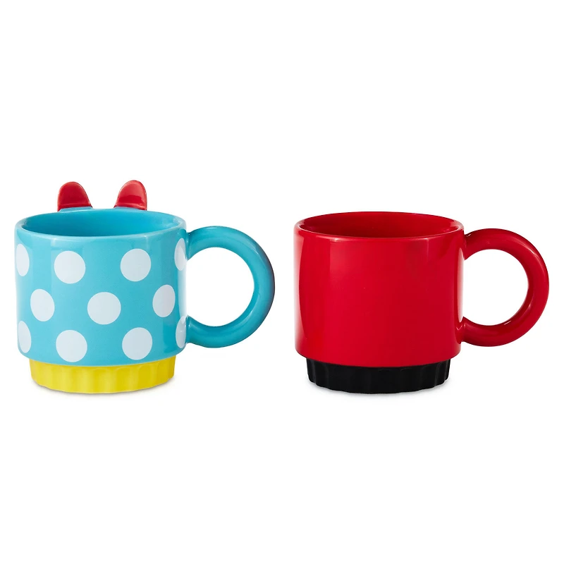 Disney Mickey Mouse and Minnie Mouse Stacking Mugs, Set of 2 for only USD 39.99 | Hallmark