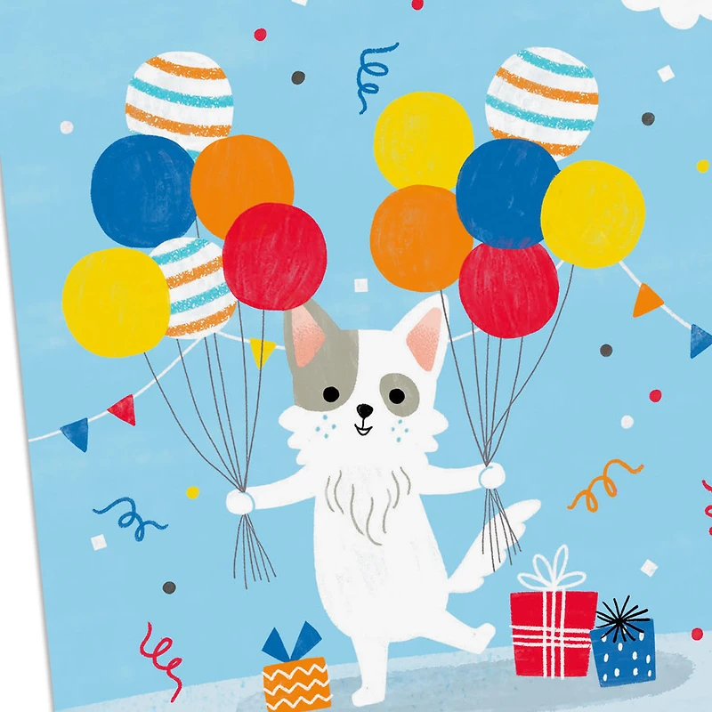 Get Carried Away Puppy and Balloons Birthday Card for Great-Grandson for only USD 2.99 | Hallmark