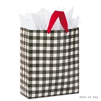 15.5" Buffalo Check Extra-Large Christmas Gift Bag With Tissue Paper for only USD 8.99 | Hallmark