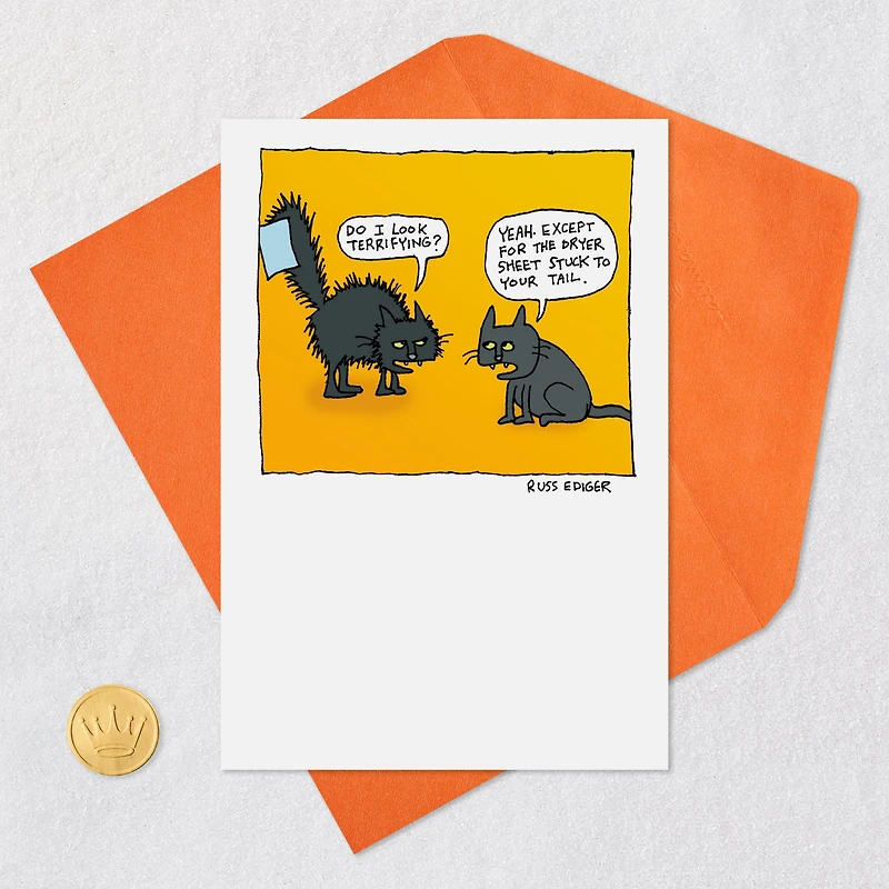 Terrifying Cat Funny Halloween Card for only USD 3.49 | Hallmark