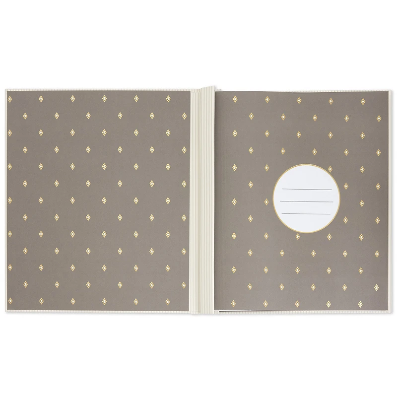 A Life Remembered Taupe Striped Refillable Photo Album for only USD 39.99 | Hallmark