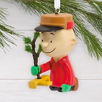 Peanuts® Charlie Brown Kneeling With Tree Hallmark Ornament for only USD 11.49 | Hallmark