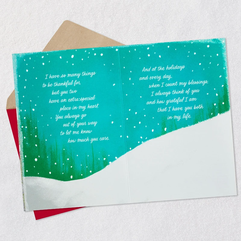 I'm So Blessed to Have You Christmas Card for Daughter and Son-in-Law for only USD 5.99 | Hallmark