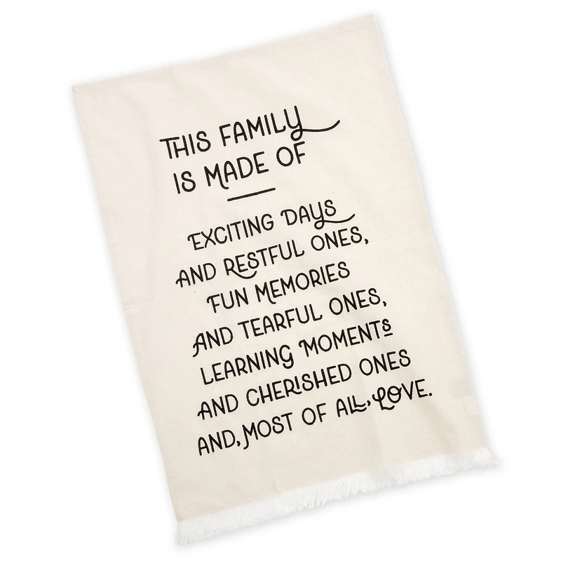 This Family Tan Fringed Tea Towel, 18x26 for only USD 14.99 | Hallmark