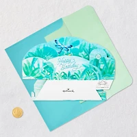 Lily Pad and Dragonfly Musical 3D Pop-Up Birthday Card With Light for only USD 9.99 | Hallmark