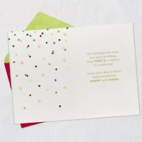 A Reason to Celebrate Christmas Birthday Card for only USD 3.59 | Hallmark
